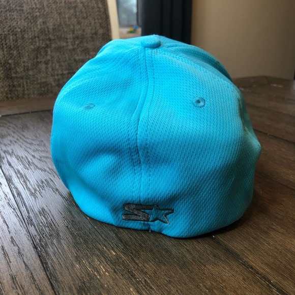Y2K Vibes Starter Bright Blue Fitted One Size Baseball Hat - Trendy and Stylish - Picture 3 of 8